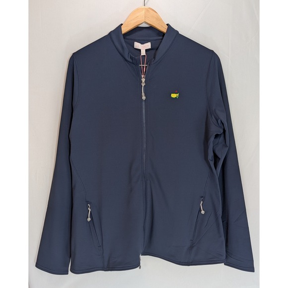 Peter Millar Jackets & Blazers - Masters Peter Millar Womens Navy Blue Full Zip Performance Golf Jacket Large NEW